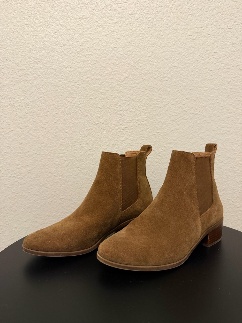 Steve Madden Women's Suede Chelsea Booties - Camel Brown